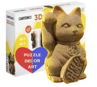 CARTONIC 3D Puzzle - Lucky Cat - Cardboard - Traditional - 93 Piece - 1 Set - 1 Item - 1 Package - 93 Pieces - Ages 15+