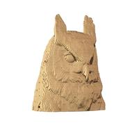 CARTONIC 3D Puzzle - Owl: Engaging and Stimulating Entertainment to Develop Skills - Cardboard 3D Puzzle - The Cardboard Transforms into a Figure in Relief
