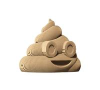 CARTONIC 3D Puzzle Set - Poop - Cardboard 3D Puzzle - The Cardboard Turns Into a Embossed Figure - All Ages - 106 Piece Cardboard 3D Jigsaw Puzzle