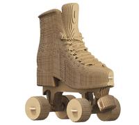 CARTONIC 3D Puzzle Set - Roller Skates - Cardboard 3D Puzzle - The Cardboard Turns into a Figure in Relief - All Ages - 156 Piece Cardboard 3D Jigsaw Puzzle