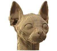 CARTONIC 3D Puzzle Set - Sphynx Cat - Cardboard 3D Puzzle - The Cardboard Turns into a Figure in Relief - All Ages - 103 Pieces Cardboard 3D Jigsaw Puzzle