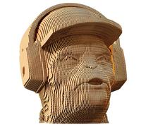 Cartonic - Monkey 3D Puzzle - CARTONIC 3D Puzzle Set - Monkey - Hear Nothing - Cardboard 3D Puzzle - Cardboard Transforms into A Figure in Relief (Hear NO Evil)