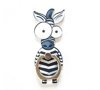 Cartoon 360° Finger Loop Ring Mobile Phone Holder Zebra Stipe Pattern for All Smartphone Deft and Attractive
