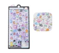 Cartoon 3D Cute Animal Mini Cartoon Kawaii 3D Puffy Stickers for Phone Case, Notebook, Scrapbook Scrapbooks Planner Journals Laptops Phone Case Water Bottle Pen Case Decoration (Black)