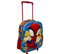 CARTOON 3D Nursery Trolley Backpack 31 cm Children with Trolley and Side Pockets, Spidey, 34 cm, Casual