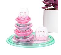Cartoon 3D Relief Stacking Stickers,3D Stacking Stickers,Stack Funny Animal Toys Sticker,Cute Craft Decorative Sticker Desktop Ornament Set