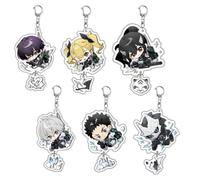 Cartoon 6Pcs Kaiju Manga no 8 Keychain Hibino Kafka Mina Ashiro Backpack Ins Accessories Anime Peripheral Pendants