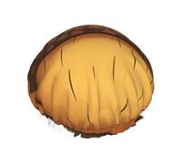 Cartoon Acorn Shower Caps for Women Reusable Waterproof Shower Cap with Elastic Strap Bath Hair Hat Double Layers Thick Bath Caps for Spa Salon Travel