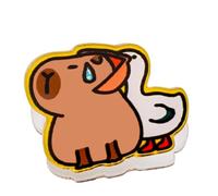 Cartoon Acrylic Brooch Aesthetic Cute Animal Lapel Pins - Exquisite Cute Capybara Badge | Women Male Clothing Pins for Student School Bag Ornament, Siehe Beschreibung, Acrylic and metal, See
