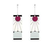 Cartoon Acrylic Classic Drop Earrings for Women Men Demon Slayer Blade of Ghost Cosplay Earrings Jewelry Accessories Gift