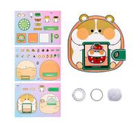 Cartoon Activity Book - Quiet Sticker Toy, Interactive Play for Kids | Creative Hands-On Skill Builder for Boys, Girls, Early Learning Education in Study Room, Classrom Use, Bedroom Engagement, Travel