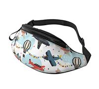 Cartoon Airplane Crossbody Bag Runner Small Hip Pouch Bum Bag Running Waistpack Bumbag Beltbag Sport Slim Fashionable for Jogging Hiking Woman