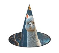 Cartoon Alpaca Cute Animal Halloween Witch Hats 1, Witches Hat Mens Womens Floating Hats Costume Accessories Indoor Outdoor Halloween Decorations For Porch Yard Indoor Outdoor Decor Party Supplies