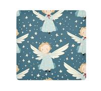 Cartoon Angel Camera Wrap Cloth, Squares Magic Self-Adhesive Cloth for Lens Camera Anti-Scratch Lens Protector Makeup Wrap Cloth Bag 21.7" x 21.7"