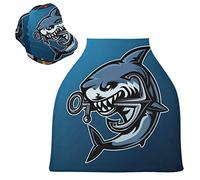 Cartoon Angry Sea Shark Stretchy Baby Car Seat Cover,Canopy Nursing Covers,Soft Breathable Windproof Scarf Changepad for Winter Infant Breastfeeding Boys