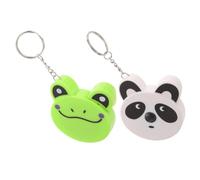 Cartoon Animal 2pcs Mini Retractable Tape Measure Keyring