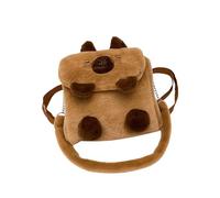 Cartoon Animal Backpack For Girls Large Capacity Shoulder Bag Soft Plush Crossbody Purse For School And Travel School Bag