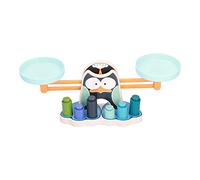 Cartoon Animal Balance Scale Toys Wooden Math Learning Game Kids Educational Toy Set