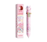 Cartoon Animal Ballpoint Pen, 10 / 12 in 1 Retractable Ballpoint, C