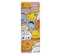 Cartoon Animal Face Cute yoga matts for home printed, non slip, hot yoga mat towel non slip grip with carrying bag tapete para ejercicio 71x26 inches