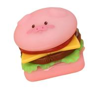 Cartoon Animal Hamburger Squeeze Toy Soft Slow Rising Stress Relief Squeezable Stacking Playfood Toy for Kids and Adults