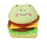 Cartoon Animal Hamburger Squeeze Toy Soft Slow Rising Stress Relief Squeezable Stacking Playfood Toy for Kids and Adults