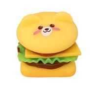 Cartoon Animal Hamburger Squeeze Toy Soft Slow Rising Stress Relief Squeezable Stacking Playfood Toy for Kids and Adults