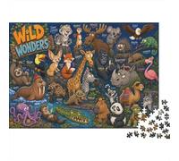 Cartoon Animal Kingdom Jigsaw Puzzle 1000 Pieces, Adult Brain Teaser