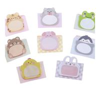 Cartoon Animal Note Paper 160 Sheets Adheive Notes Pocket Notes Memo Pad Small Notepads for Writing Journaling Notepads