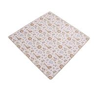 Cartoon Animal Pattern Baby Dining Chair Mat,Highchair Floor Mat with Soft Polyester Fiber Material, Lovely Appearance for Baby Protection, Use As Play Mat
