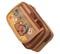 Cartoon Animal Pencil Case Large Capacity Pencil Holder Aesthetic Pen Bag Lovely Pencil Pouches School Office Supplies