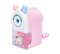 Cartoon Animal Pencil Sharpeners, Cute Panda Plastic Pencil Sharpener, Manual Handheld Small Compact Sharpener for School Office Student Stationery Supplies (Peach)