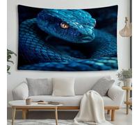 Cartoon Animal Snake Wall Hanging Science Fiction Scales Wall Tapestry Home Decoration Tapestry Art for Mens Bedroom or Dorm Room Living Room 150x130cm