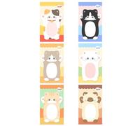 Cartoon Animal Stick-on Write Pads - Multipurpose Removable Adhesive Sheets for Planner Decor & Organizing Colorful Office Stick Note