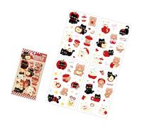 Cartoon Animal Sticker Waterproof PET Adhesive for Water Bottle Journal Notebook Phone Case Laptop Decoration Pet Party