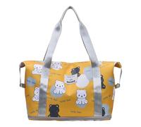 Cartoon Animal Travel Bag Fitness Bag Weekenders Overnight Expandable Training with Dry and Wet Separation Fitness Luggage Overnight Weekender Simple Gym Suitcase