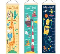 Cartoon Animals Growth Chart for Kids Height Measuring Rulers for Boys Girls Children Bedroom Decor (A)