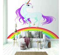 Cartoon Animals Horses Creative Rainbow 3D Wallpaper Luxury Home Dining Decor Paste Sofa Living Room The Wall for Bedroom Mural-150cm×105cm