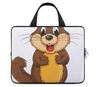 Cartoon Animated Beaver Laptop Bag Durable Laptop Sleeve Water-Resistant Notebook Bag for Computer Or Tablet