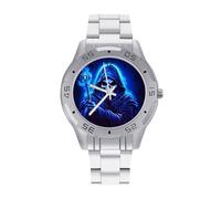 Cartoon Animated Grim Reaper Men's Watches Stainless Steel Watch Strap Analog Quartz Watch Business Wristwatches