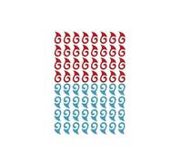 Cartoon animation children's stickers Nezha tattoo stickers Ao Bing San Taizi waterproof and durable men and women(Blue)