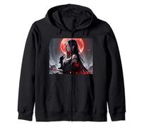 Cartoon Anime Manga Female Character 4 Zip Hoodie