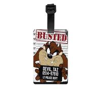 Cartoon Anime Taz Tasmanians Devils Luggage Tag Travel Bag Suitcase Privacy Cover ID Label