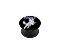 Cartoon Arctic Wolf Breed Animal Lover Cute Wolves PopSockets Adhesive PopGrip