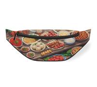 Cartoon Asian Food Waist Bag Pack for Women Men Kids Girls Boys Fanny Pack Bumbags Pouch Purses Belt Bag for Travel Sport Running