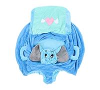 Cartoon Baby Sitting Chair Sofa, Infant Support Sofa with 2 Front Holes and Soft Plush Fabric, Skid - Proof Learning Seat with Handles for Toddlers and Babies (Shell)