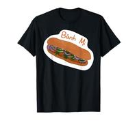Cartoon Bahn Mi Sandwich and Travelling Vietnamese Baguette T-Shirt