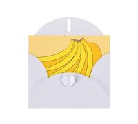 cartoon banana Greeting Card with White Envelope Holidays Birthdays Weddings Anniversaries Write Unique Blessings