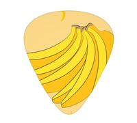 cartoon banana guitar pick set, 3 different thicknesses, 12 pieces for a variety of instruments