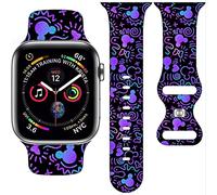 Cartoon Band Compatible with Apple Watch 38mm/40mm/41mm/42mm/44mm/45mm/46mm, Cute Bands Replacement for Apple Watch Series 10 9 8 7 6 5 4 3 SE2, Silicone iWatch Band for Women Men